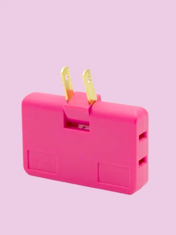 Adaptador Triple Enchufe Infantil Giratorio – 180 Grados, Colores Surtidos - Imagen 4
