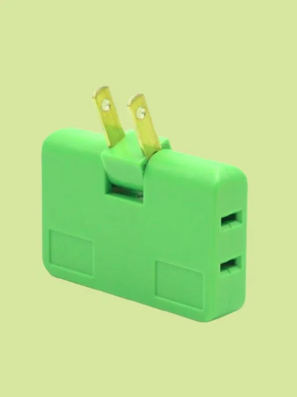Adaptador Triple Enchufe Infantil Giratorio – 180 Grados, Colores Surtidos - Imagen 5