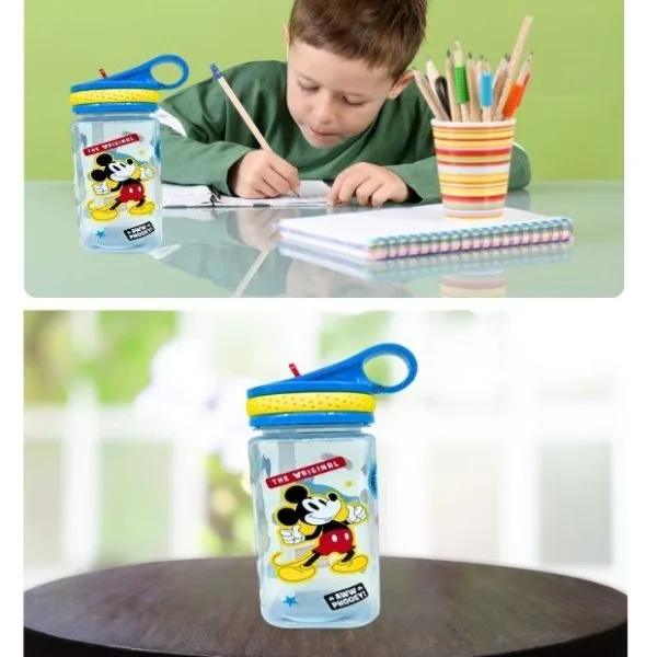 Botella Cuadrada Micky Mouse
