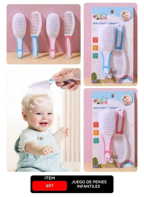 Juego de Peines Infantiles – Blister, 2 Piezas