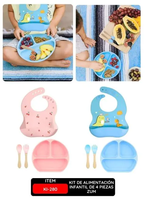 Kit de Alimentación Infantil de 4 Piezas ZUM - FREE BPA