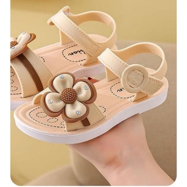 Sandalia Flor Beige