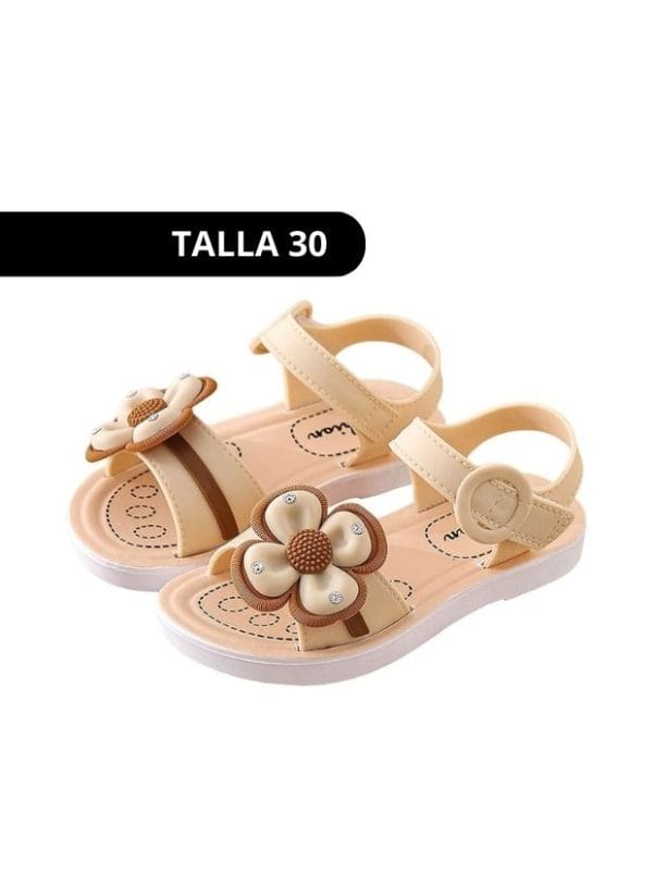 Sandalia Flor Beige - Imagen 7