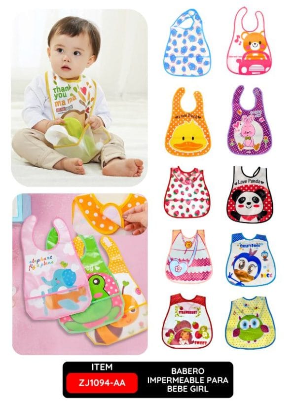 BABERO IMPERMEABLE PARA BEBE GIRL