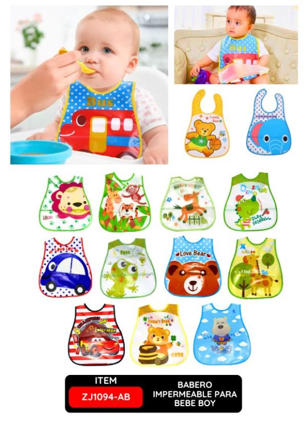 BABERO IMPERMEABLE PARA BEBE BOY