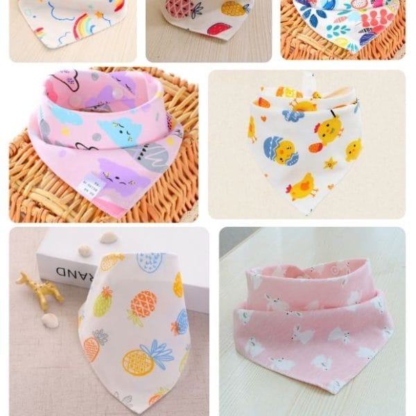 Bandanas para Bebé – Diseños y Colores Surtidos