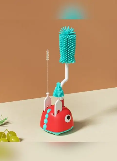 CEPILLO PARA BIBERON DINO 3 PZ + BASE - Imagen 3
