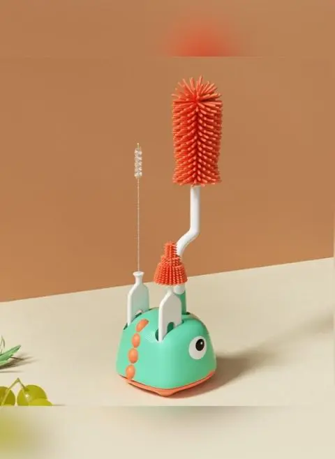 CEPILLO PARA BIBERON DINO 3 PZ + BASE - Imagen 4