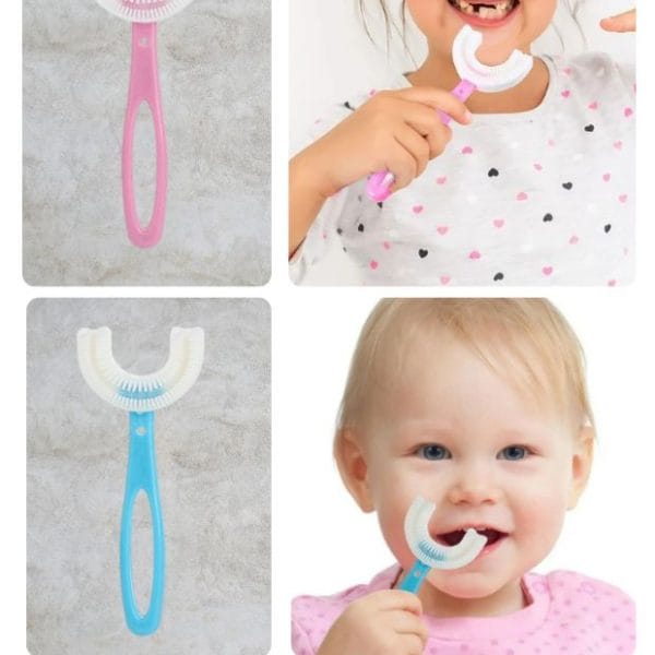Cepillo de Dientes Infantil en U para Niños de 7 a 12 Años
