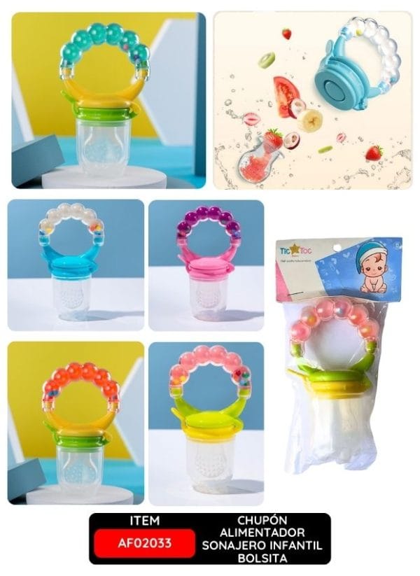 Chupón Alimentador Sonajero Infantil – Presentación en Bolsita