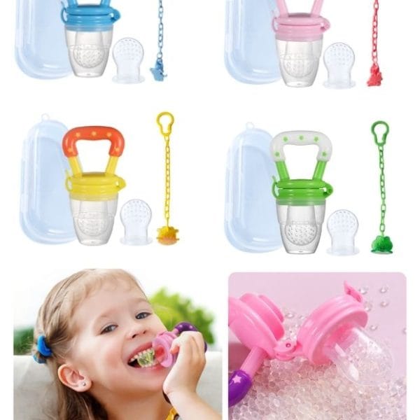 Chupón Alimentador Star para Bebé en Estuche PVC – Con Repuesto y Cadena