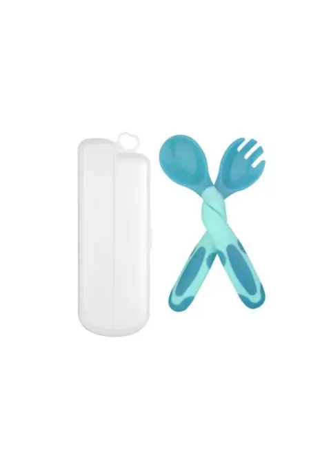 Cuchara y Tenedor Ergonómico Infantil - Imagen 2