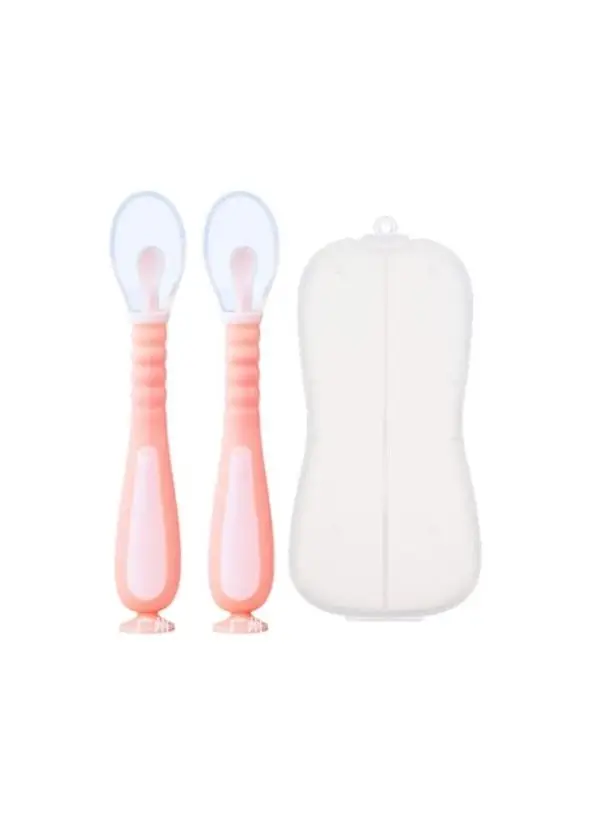 Cuchara de Silicona Ergonómica para Bebé – Pack de 2 - Imagen 4