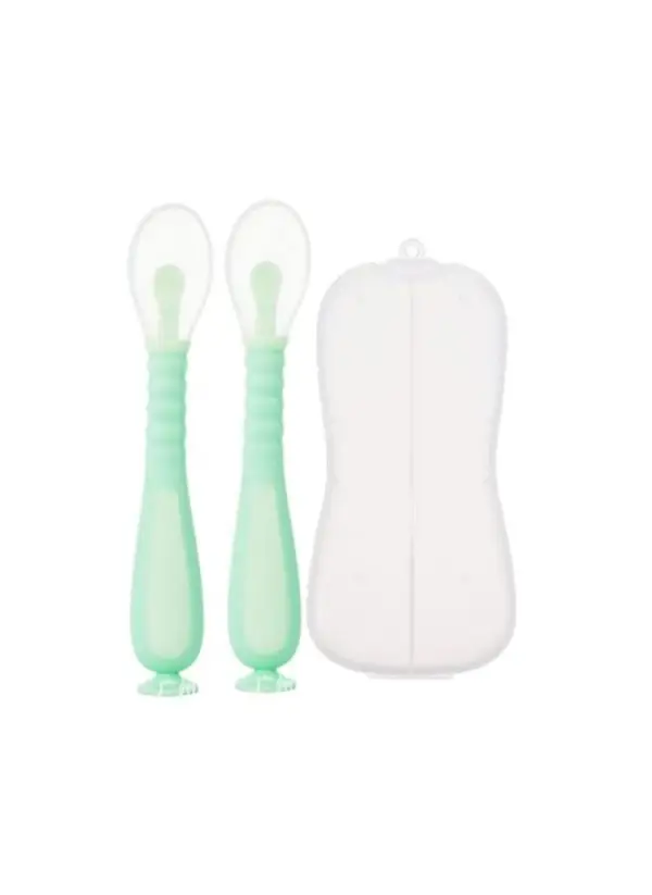 Cuchara de Silicona Ergonómica para Bebé – Pack de 2 - Imagen 5