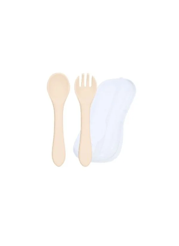 CUCHARA + TENEDOR SILICONA (estuche) - Imagen 3