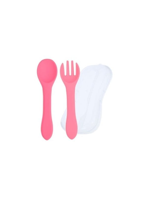 CUCHARA + TENEDOR SILICONA (estuche) - Imagen 4