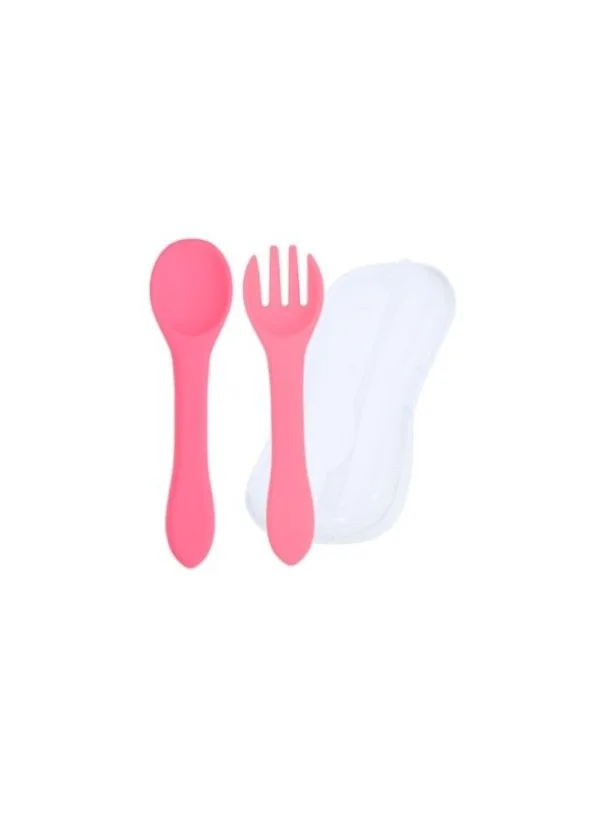 CUCHARA + TENEDOR SILICONA (estuche) - Imagen 4