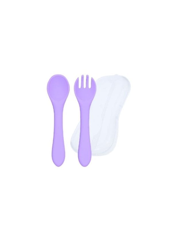 CUCHARA + TENEDOR SILICONA (estuche) - Imagen 5