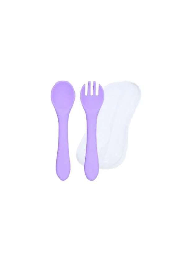 CUCHARA + TENEDOR SILICONA (estuche) - Imagen 5