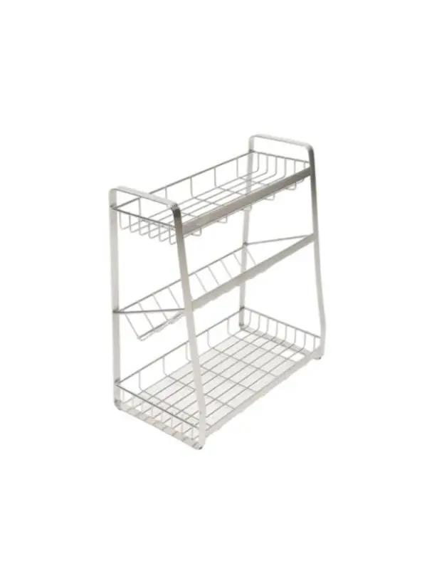 Estante de almacenamiento de metal de 3 pisos (39cm Alto x 35 Ancho x 18cm Profundida) - Imagen 2