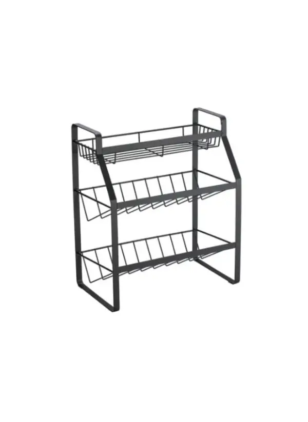 Estante de almacenamiento de metal de 3 pisos (39cm Alto x 35 Ancho x 18cm Profundida) - Imagen 3