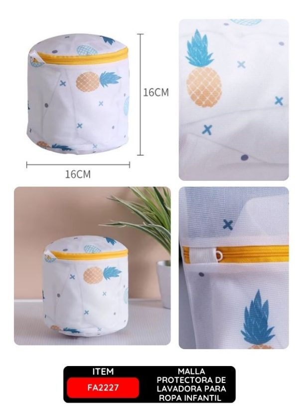 Malla Protectora de Lavadora para Ropa Infantil - 16 x 16 cm CIRCULAR