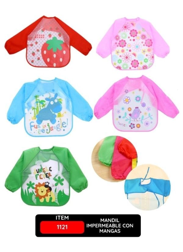 MANDIL IMPERMEABLE CON MANGAS