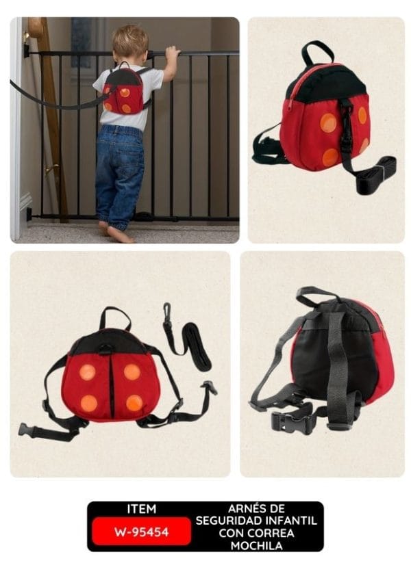 Arnés de Seguridad Infantil  Diseño Mariquita