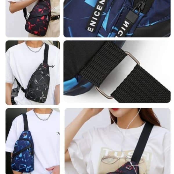 Morral Juvenil Long, Colores Variados, Ideal para Escuela y Ocio