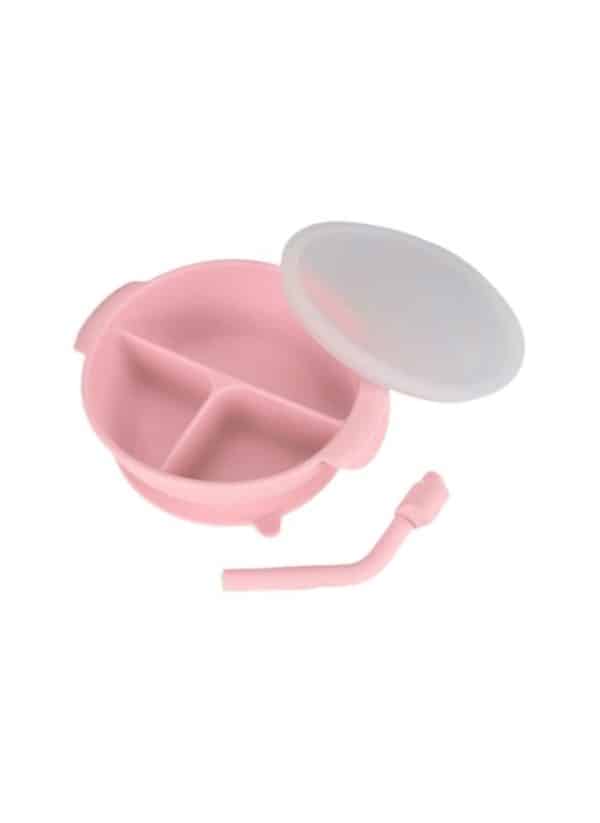 Plato Infantil 3 Divisiones Con Tapa - Imagen 3