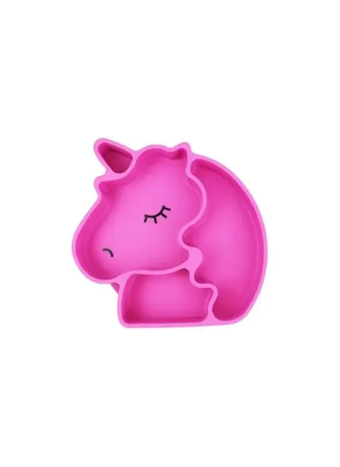 Plato Infantil de Silicona Unicornio - Imagen 3