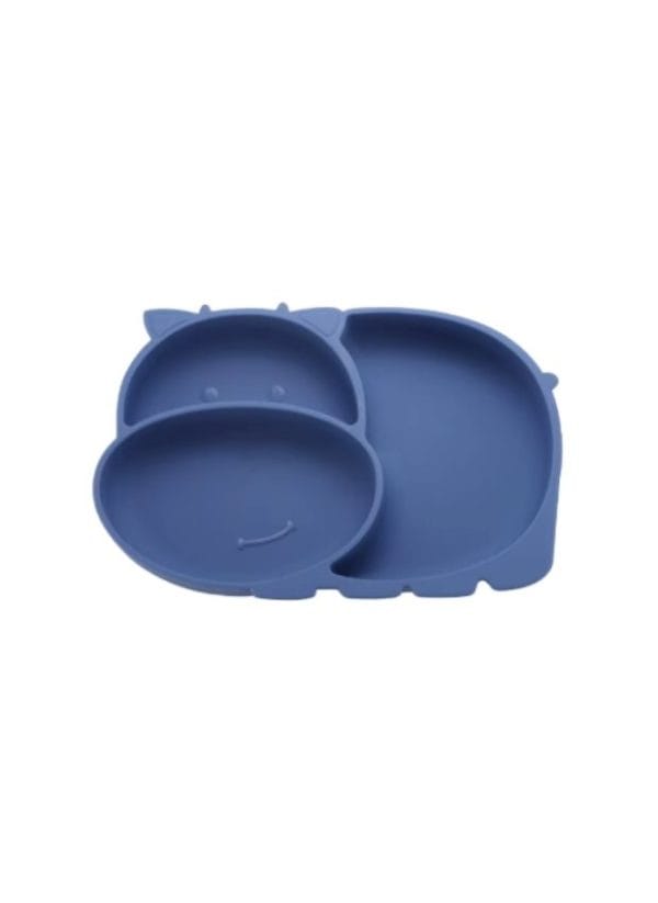 Plato Infantil de Silicona Vaquita - Caja sin Cubiertos, Colores Variados - Imagen 2