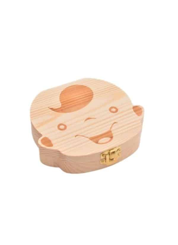 Porta Dientes de Madera Natural - Imagen 2