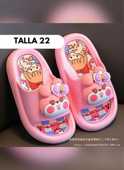 SANDALIA ANIMALITOS CONEJITA ROSADO Talla 22 - 37 - Imagen 2