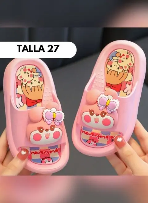 SANDALIA ANIMALITOS CONEJITA ROSADO Talla 22 - 37 - Imagen 7