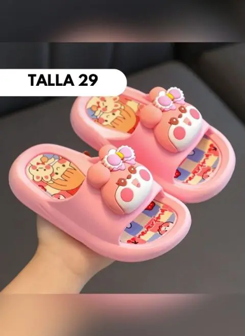 SANDALIA ANIMALITOS CONEJITA ROSADO Talla 22 - 37 - Imagen 9