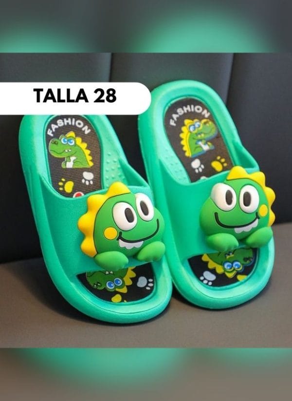 SANDALIA ANIMALITOS DINO VERDE Talla 22 - 37 - Imagen 8