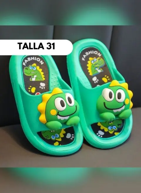 SANDALIA ANIMALITOS DINO VERDE Talla 22 - 37 - Imagen 11