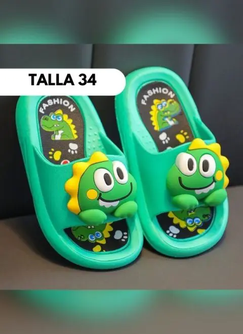SANDALIA ANIMALITOS DINO VERDE Talla 22 - 37 - Imagen 14