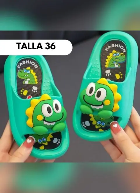 SANDALIA ANIMALITOS DINO VERDE Talla 22 - 37 - Imagen 16