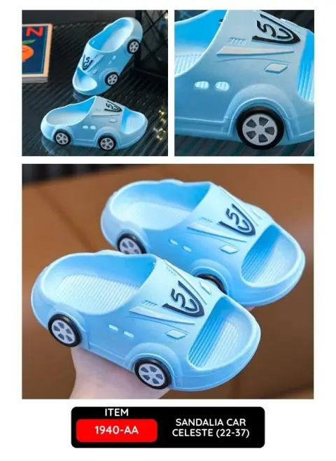 SANDALIA CAR CELESTE (TALLA 22 -37)