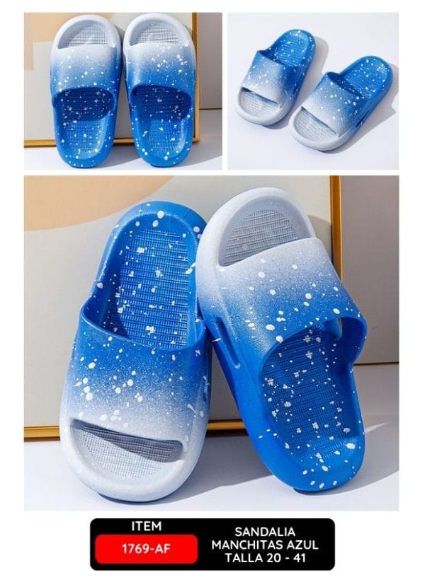 SANDALIA MANCHITAS AZUL TALLA 20 - 41