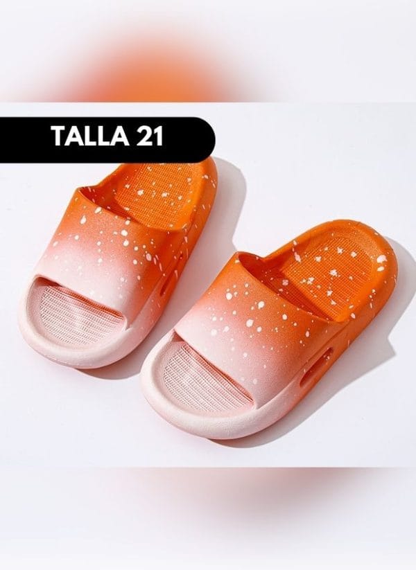 SANDALIA MANCHITAS NARANJA TALLA 20 - 41 - Imagen 3