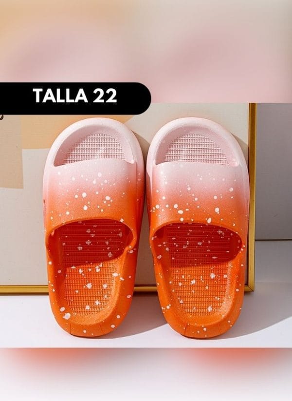 SANDALIA MANCHITAS NARANJA TALLA 20 - 41 - Imagen 4