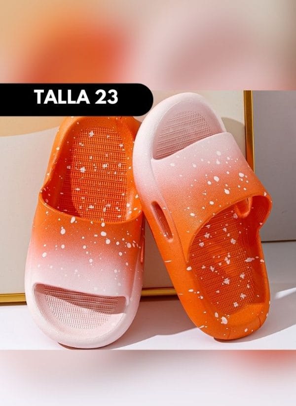 SANDALIA MANCHITAS NARANJA TALLA 20 - 41 - Imagen 5