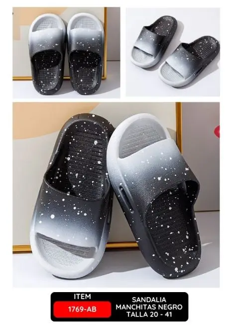 SANDALIA MANCHITAS NEGRO TALLA 20 - 41