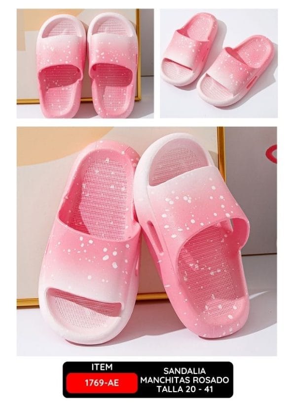 SANDALIA MANCHITAS ROSADO TALLA 20-41