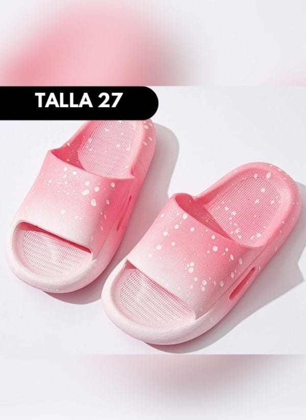 SANDALIA MANCHITAS ROSADO TALLA 20-41 - Imagen 9