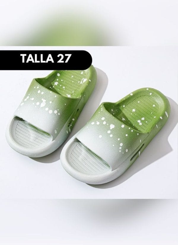SANDALIA MANCHITAS VERDE TALLA 20 - 41 - Imagen 9