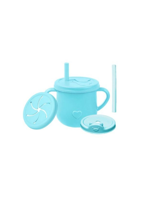 Taza Infantil Ben con 3 Tapas de Silicona, Ideal para Bebé y Niños Pequeños - Imagen 2